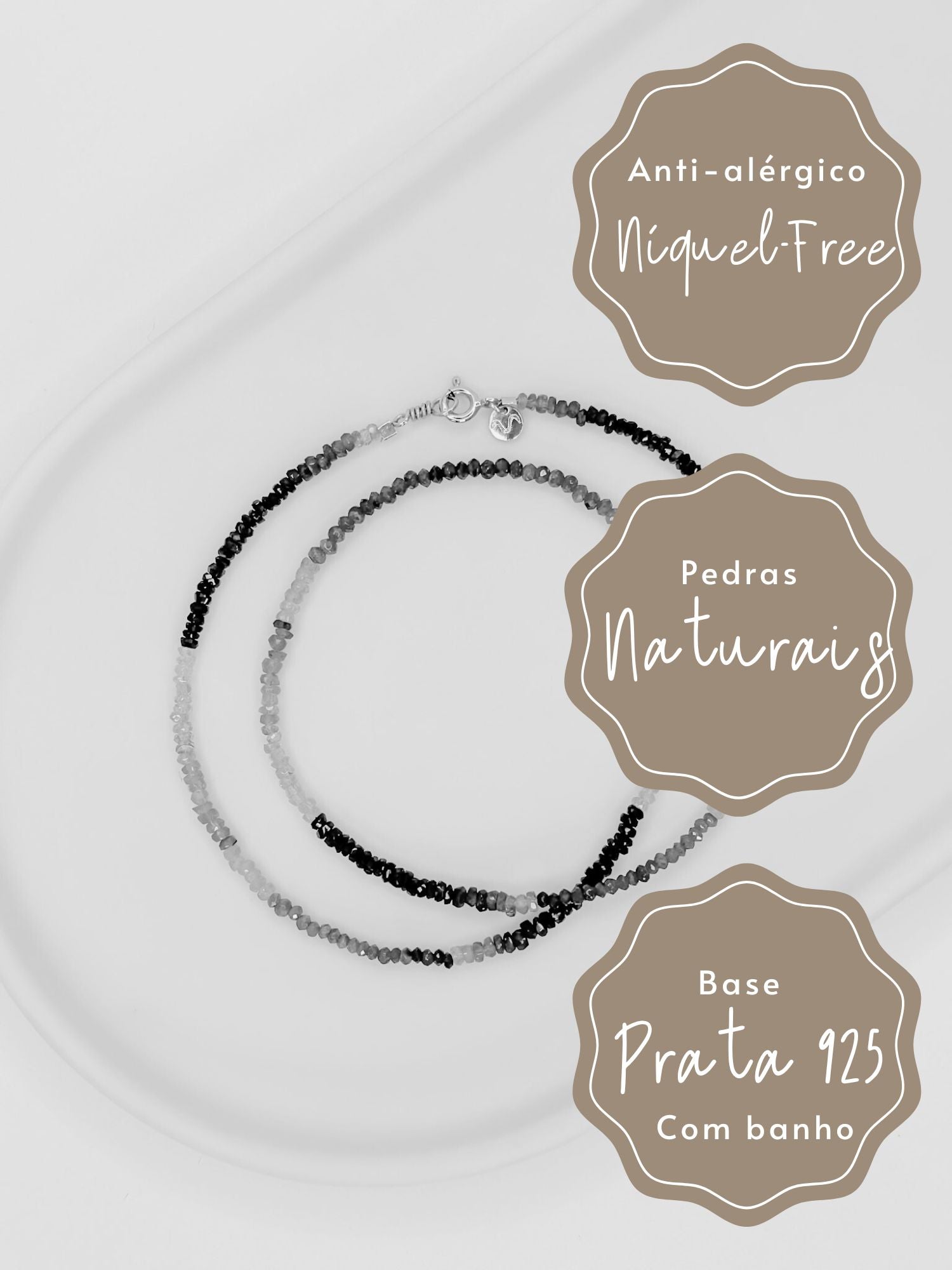 Colar Mix Preciosas Esmeraldas, Safiras e Rubis