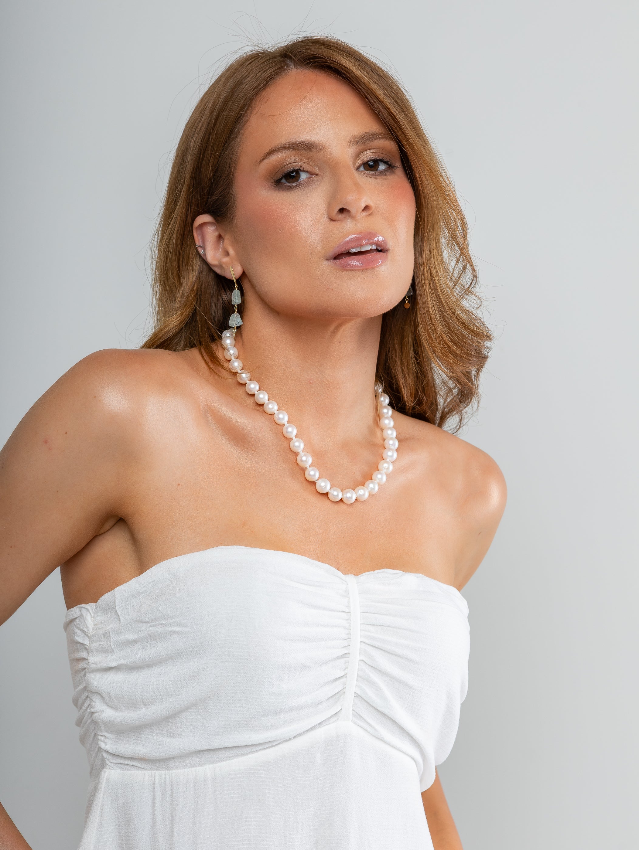 Brinco Prosperidade Água Marinha Medio Prata 925